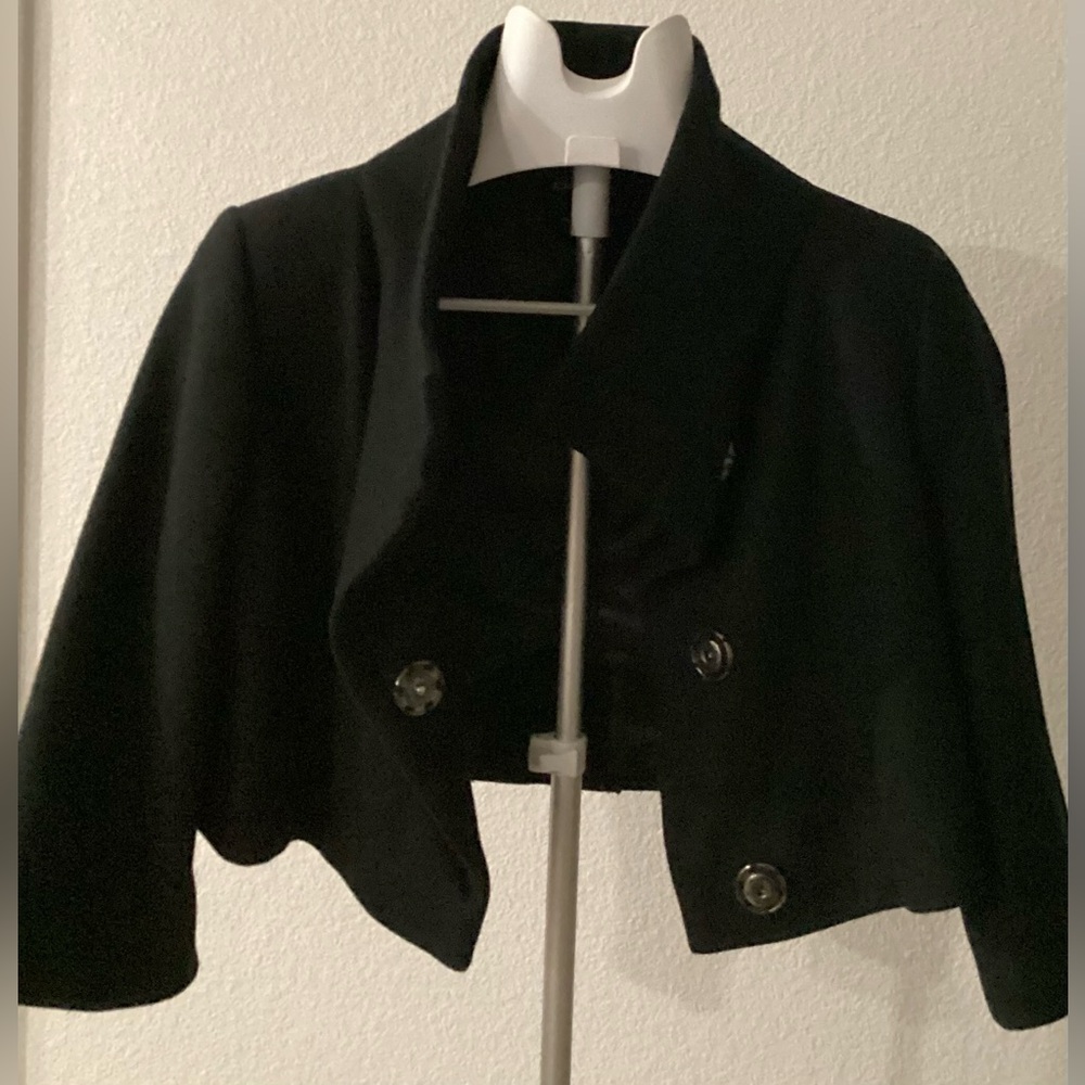 bebe Black Cropped Blazer